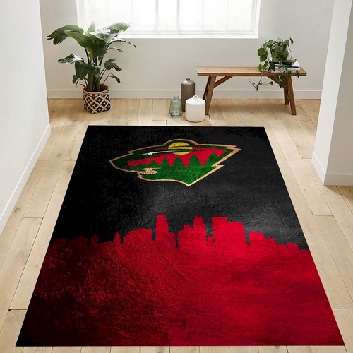 Minnesota Wild Skyline Nfl Logo Area Rug For Gift Bedroom Rug Us Gift 0 Minnesota Wild Skyline Nfl Logo Area Rug For Gift Bedroom Rug Us Gift 0