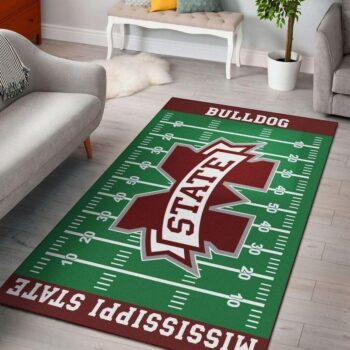 Mississippi State Bulldogs Home Field Area Rug Football Team Logo Carpet Living Room Rugs Rug Regtangle Carpet Floor Decor Home Decor V17228 0