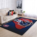 Montral Canadiens Nhl Area Rugs Team Logo Mask Style Living Room Carpet Sports Rug Regtangle Carpet Floor Decor Home Decor 0