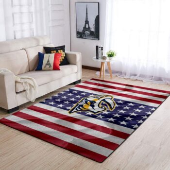 Nashville Predators Area Rug Living Room Rug Home Decor Nhl Ofd 1912286 0