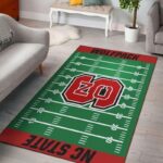 Nc State Wolfpack Home Field Area Rug Football Team Logo Carpet Living Room Rugs Rug Regtangle Carpet Floor Decor Home Decor 0