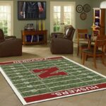 Nebraska Cornhuskers Home Field Area Rug Football Team Logo Carpet Living Room Rugs Rug Regtangle Carpet Floor Decor Home Decor V17245 0