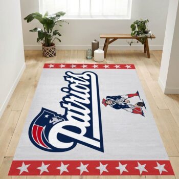 New England Patriots Nfl 33 Area Rug Living Room And Bed Room Rug Rug Regtangle Carpet Floor Decor Home Decor 0