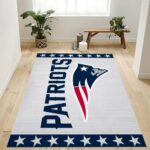 New England Patriots Nfl Logo Area Rug For Gift Bedroom Rug Home Decor 0