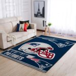 New England Patriots Nfl Team Logo Helmet Rectangle Area Rug Area Rug Living Room Carpet Rug Regtangle Carpet Floor Decor Home Decor 0