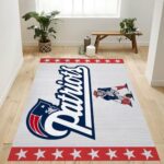 New England Patriots Retro Nfl Logo Area Rug For Gift Bedroom Rug Us G 0