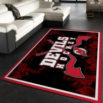 New Jersey Devils Nhl 1 Area Rug Living Room And Bed Room Rug Rug Regtangle Carpet Floor Decor Home Decor 0