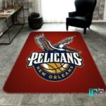 New Orleans Pelicans Area Rug Nba Basketball Team Logo Carpet Living Room Rugs Rug Regtangle Carpet Floor Decor Home Decor V5024 0