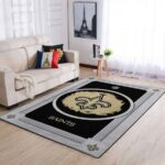 New Orleans Saints Area Rug Living Room Rug Home Decor Nfl Ofd 20030354 0