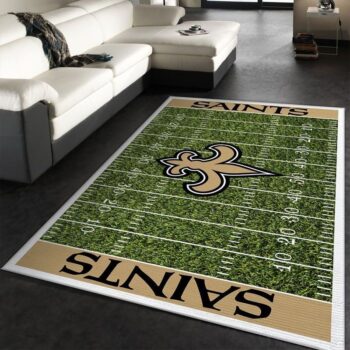 New Orleans Saints Nfl 16 Area Rug Living Room And Bed Room Rug Rug Regtangle Carpet Floor Decor Home Decor 0