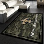 New Orleans Saints Nfl 17 Area Rug Living Room And Bed Room Rug Rug Regtangle Carpet Floor Decor Home Decor 0