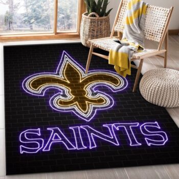 New Orleans Saints Nfl 9 Area Rug Living Room And Bed Room Rug Rug Regtangle Carpet Floor Decor Home Decor 0