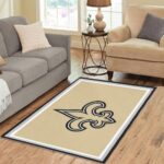 New Orleans Saints Rug Football Rug Rug Regtangle Carpet Floor Decor Home Decor 0