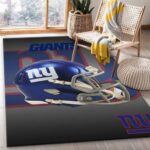 New York Giants Nfl Team Logo Helmet Rug Room Carpet Custom Area Floor 0