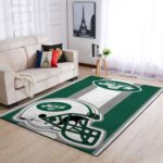 New York Jets Nfl Area Rugs Team Logo Helmet Living Room Carpet Sports Rug Regtangle Carpet Floor Decor Home Decor 0