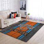 New York Knicks Nba Team Logo Area Rugs Wooden Style Living Room Carpet Sports Rug Regtangle Carpet Floor Decor Home Decor 0