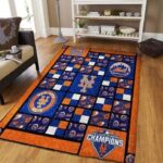 New York Mets Area Rug Mlb Baseball Team Logo Carpet Living Room Rugs Rug Regtangle Carpet Floor Decor Home Decor V3967 0
