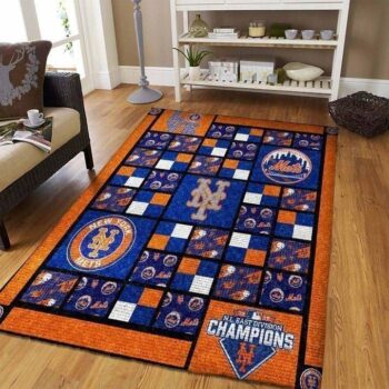 New York Mets Area Rug Mlb Baseball Team Logo Carpet Living Room Rugs Rug Regtangle Carpet Floor Decor Home Decor V3967 0