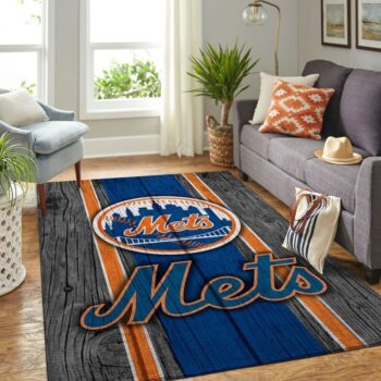 New York Mets Mlb 11 Area Rug Living Room And Bed Room Rug Rug Regtangle Carpet Floor Decor Home Decor 0