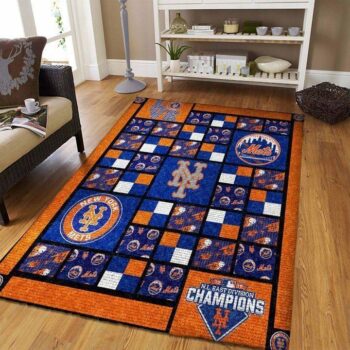 New York Mets Mlb Baseball Area Rug Baseball Rug Regtangle Carpet Floor Decor Home Decor V5086 0