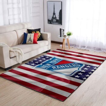 New York Rangers Area Rug Living Room Rug Home Decor Nhl Ofd 1912287 0