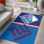 New York Rangers Area Rug Nhl Ice Hockey Team Logo Carpet Living Room Rugs Rug Regtangle Carpet Floor Decor Home Decor V5046 0