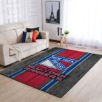 New York Rangers Nhl Area Rugs Team Logo Living Room Carpet Sports Rug Regtangle Carpet Floor Decor Home Decor 0