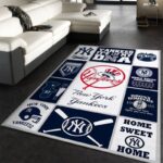 New York Yankees Mlb Baseball 13 Area Rug Living Room And Bed Room Rug Rug Regtangle Carpet Floor Decor Home Decor 0