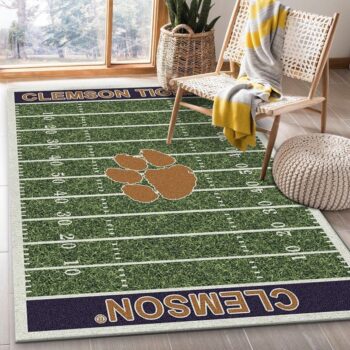 Nfl Fans Clemson Tigers Home Field Area Rug Living Room And Bed Room Rug Rug Regtangle Carpet Floor Decor Home Decor 0