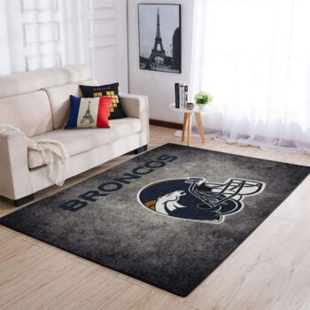 Nfl Football Denver Broncos Area Rug Living Room Rug Home Decor Home Decor 0
