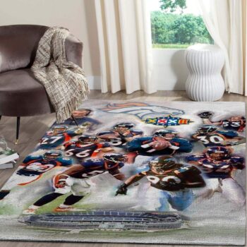 Nfl Football Denver Broncos Rug Area Rug Home Decor Homebeautyus Rug Regtangle Carpet Floor Decor Home Decor 0