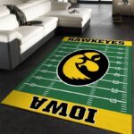 Nfl Football Team Iowa Hawkeyes Area Rug Living Room And Bed Room Rug Rug Regtangle Carpet Floor Decor Home Decor 0