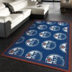 Nhl Repeat Edmonton Oilers Area Rug Living Room And Bed Room Rug Rug Regtangle Carpet Floor Decor Home Decor 0
