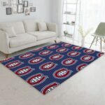 Nhl Repeat Montreal Canadians Area Rug Living Room And Bed Room Rug Rug Regtangle Carpet Floor Decor Home Decor 0