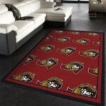 Nhl Repeat Ottawa Senators Area Rug Living Room And Bed Room Rug Rug Regtangle Carpet Floor Decor Home Decor 0