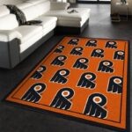 Nhl Repeat Philadelphia Flyers Area Rug Living Room And Bed Room Rug Rug Regtangle Carpet Floor Decor Home Decor 0