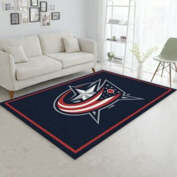 Nhl Spirit Columbus Bluejackets 1 Area Rug Living Room And Bed Room Rug Rug Regtangle Carpet Floor Decor Home Decor 0