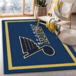 Nhl Spirit St Louis Blues Area Rug Living Room And Bed Room Rug Rug Regtangle Carpet Floor Decor Home Decor 0