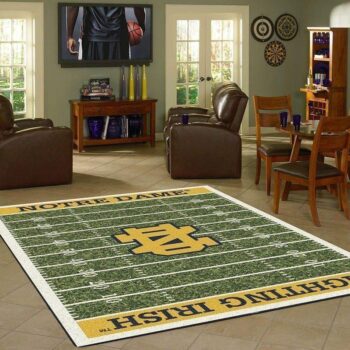 Notre Dame Fighting Irish Home Field Area Rug Football Team Logo Carpet Living Room Rugs Rug Regtangle Carpet Floor Decor Home Decor V17232 0