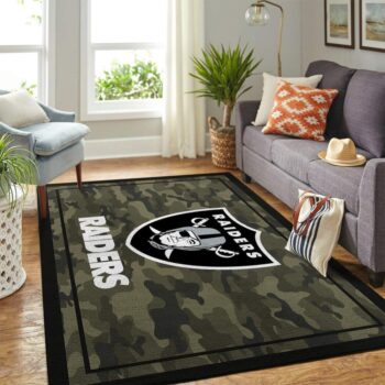 Oakland Raiders Nfl Area Rugs Camo Style Living Room Carpet Team Logo Home Rug Regtangle Carpet Floor Decor Home Decor 0
