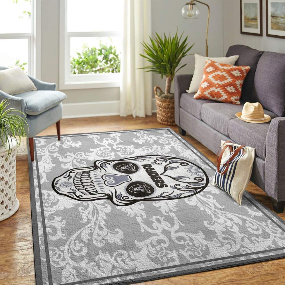 Oakland Raiders Nfl Area Rugs Skull Flower Style Living Room Carpet Sports Rug Regtangle Carpet Floor Decor Home Decor 0 Oakland Raiders Nfl Area Rugs Skull Flower Style Living Room Carpet Sports Rug Regtangle Carpet Floor Decor Home Decor 0