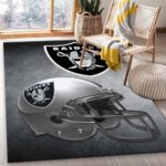 Oakland Raiders Nfl Team Logo Helmet Style Nice Gift Home Decor Rectan 0