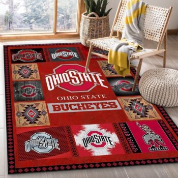 Ohio State Buckeyes Ncaa 3 Area Rug Living Room And Bed Room Rug Rug Regtangle Carpet Floor Decor Home Decor 0