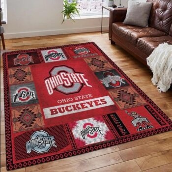 Ohio State Buckeyes Ncaa For Buckeyes Fan Rug Area Rug Living Room Carpet Rug Regtangle Carpet Floor Decor Home Decor 0