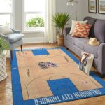 Oklahoma City Thunder Court Area Rug Nba Basketball Team Logo Carpet Living Room Rugs Rug Regtangle Carpet Floor Decor Home Decor 0
