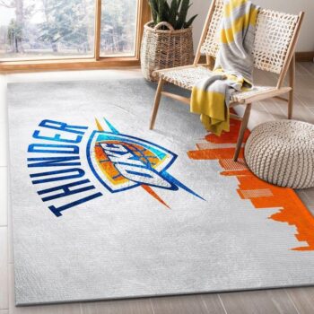 Oklahoma City Thunder Nba 4 Area Rug Living Room And Bed Room Rug Rug Regtangle Carpet Floor Decor Home Decor 0