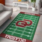 Oklahoma Sooners Home Field Area Rug Football Team Logo Carpet Living Room Rugs Rug Regtangle Carpet Floor Decor Home Decor 0