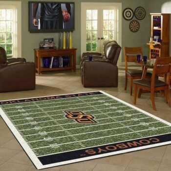 Oklahoma State Cowboys Home Field Area Rug Football Team Logo Carpet Living Room Rugs Rug Regtangle Carpet Floor Decor Home Decor V17241 0
