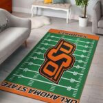 Oklahoma State Cowboys Home Field Area Rug Football Team Logo Carpet Living Room Rugs Rug Regtangle Carpet Floor Decor Home Decor V17242 0