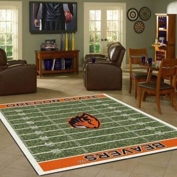 Oregon State Beavers Home Field Area Rug Football Team Logo Carpet Living Room Rugs Rug Regtangle Carpet Floor Decor Home Decor 0
